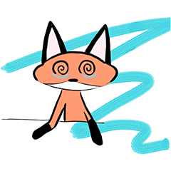 08#GIF# #狸九黑# #表情包# #原创#晕晕哒