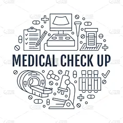 健康保健,模板,线条,平坦的,心电图,糖尿病,门诊部