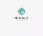 学LOGO-峰岺仙峦-旅游景区行业品牌logo-场景logo-上下排列-传统logo