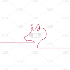猪,极简构图,一只动物,式样,线条,直的,简单,狗,剪影