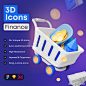 25个金融购物理财3D图标合集 3D Icon Pack- Finance