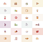 24个多种格式的丰富多彩的美味食物图标 - UI社