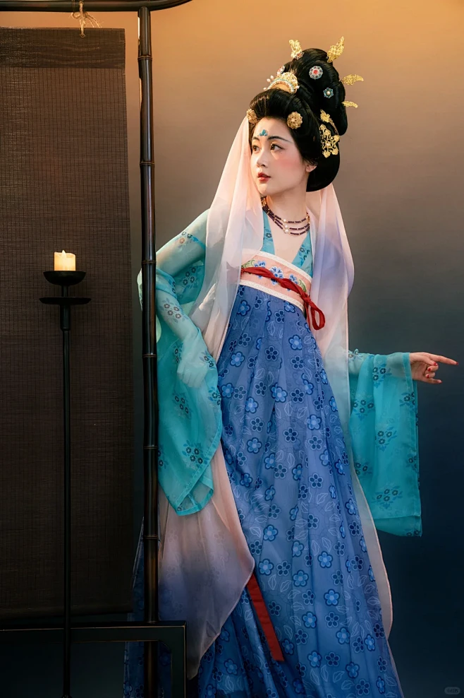 敦煌复原汉服设计｜唐代都市丽人【霓裳羽衣】 - 小红书-花瓣网