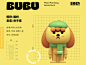 BUBU DOG poster typography illustration／ui design illustration