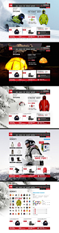 The North Face web page.  You can see how they integrate their theme on all pages. Great design.  #interesting