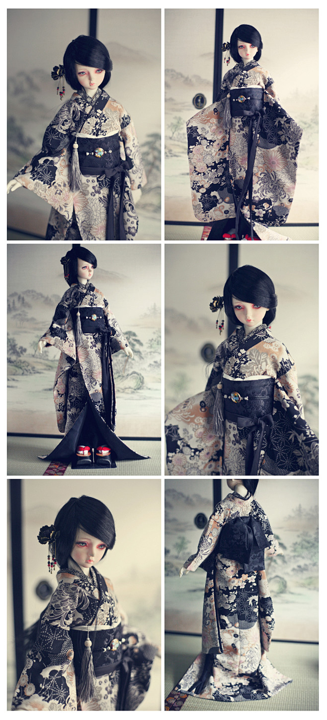 BJD 3分尺寸（SD13）振袖和服套装...