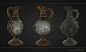 Art Nouveau Jug  - Game Asset, Marcell Rideg : This asset is based on an art nouveau jug by Carl Weishaupt.  
I used this project to help my transition from Maya to 3ds Max and to test out the tools provided by the new software.  

Please feel free to com