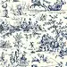 Ashford Toiles Seasons Toile : Following the changing of the farming seasons, this historic toile depicts both people and animals of the Colonial farmstead. The detailing is so rich and landscape so lush, this pattern is reminiscent of a fine vintage book