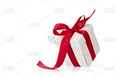 红丝带的礼品盒
