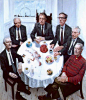 Stuart Pearson Wright - Six Academy Presidents (Gallus Gallus with Still Life and Presidents)