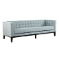 Brimming with chic style, this midcentury-inspired sofa showcases button tufting and a wood frame.    Product: Sofa...: 