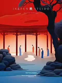 东方极简AI插画｜红楼映梦
这组东方极简插画，这组东方极简插画，以红蓝渐变和粉色系列为主色调，将红楼梦大观园中似水的女子和如泥的男子，以及亭台楼阁巧妙地融合在一起，展现出浓郁的古典气息和东方美学。每一幅画面都仿佛散发着“落了片白茫茫大地真干净”的意境，令人沉醉其中。细节处的处理和线条的流畅，这组插画作品不仅是视觉上的享受，更是对中国古典文化的一次致敬和演绎…..
感谢 @阿修xiudesign  @Yea野了 老师作品灵感来源
#AI插画 #国潮插画 #Midjourney #插画 #插画分享 #人物插画