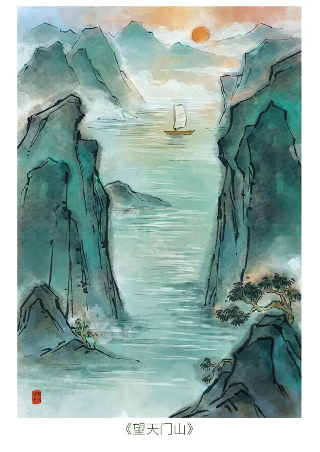 中国古诗词插画配图 - 小猪君 - 原创作品 - 视觉中国(shijueME)-花瓣网
