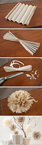 Easy DIY Tissue Paper Pom Poms//