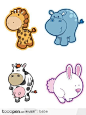 四个小动物卡通形象设计