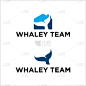 download modern whale tail logo design concept