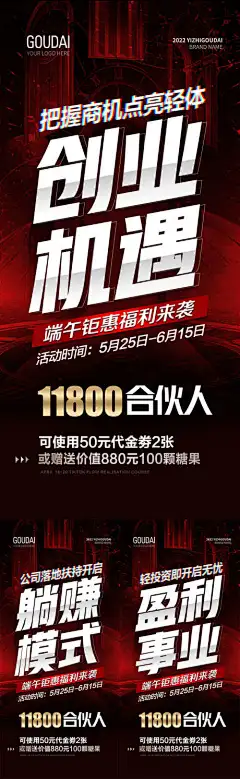 微商医美招商造势海报-大气,新品上市,会议,培训,创业,促销,活动,造势,直播,预热,招商,地产,医美,微商