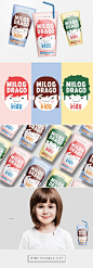 Milo&Drago milk packaging design by Predrag Markovic - http://www.packagingoftheworld.com/2017/09/milo-concept.html