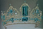 Aquamarine Tiara belonging to ueen Elizabeth II: @北坤人素材