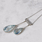 爱德华时期海蓝宝与钻石项链约1915年