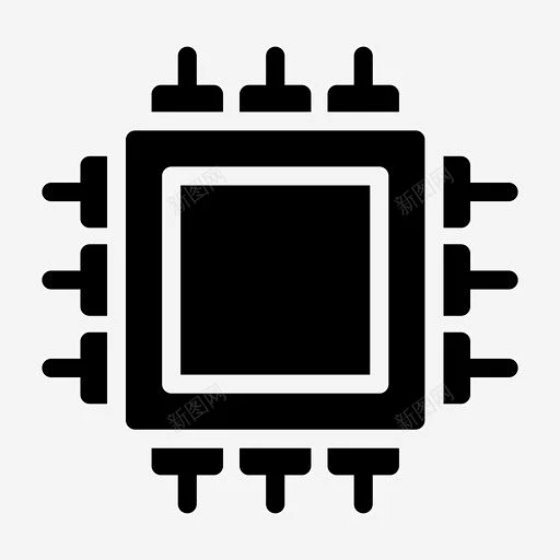cpu芯片人工智能微处理器 标志 UI图标 设计图片 免费下载 页面网页 平面电商 创意素材-花瓣网