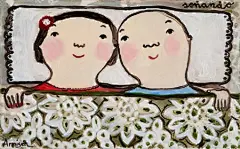 #情侣圈小清新# 我不是帅哥，我不是美女，但我们依然无比幸福。By：eva armisen http://t.cn/zjdOMsu 【个性情侣头像，手机壁纸】[玫瑰]@情侣圈