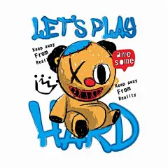 潮流时尚街头涂鸦图案T恤印花矢量设计大图(4).ai