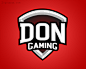 标志说明：DON游戏战队logo标志设计。