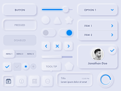 曦月Moon采集到UI-新拟态风格