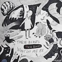 【海疼插画分享】
美国插画家：Rebecca Green
分享一波女神的黑白稿
画面和人物都很细致，线条娴熟，画面生动。

儿童插画 插画 #儿童插画# #插画分享# ​​​​