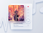 Mini Music Player freebie free controls flat modern transparent translucent blurry widget player music