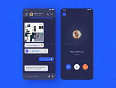 50多个屏社交交友约会聊天应用程序app界面设计ui套件 Blink Social App Ui Kit插图4