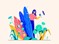 Blog Thumbnail Illustration vector 2d animation marketing plants character colors design illustration