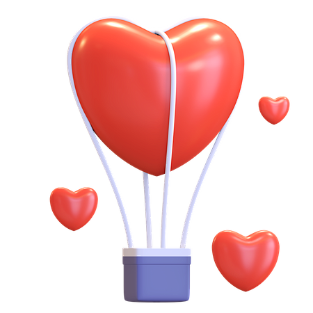 Heart Air Balloon 3D...