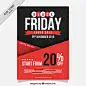 Fantastic poster for black friday Free Vector