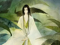 来自鹿菏的古风写意水彩插画 - 插画图片_插画师_插画壁纸_场景插画_yidodo.net - 意兜兜