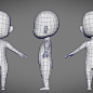 Male SD Character Base Low Poly Model 3D Model $7 - .obj .ma .fbx - Free3D