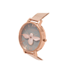 OLIVIA BURTON LONDON  3D Bee Rose Gold Mesh Watch OB16AM117 – Big Dial Round in Grey and Rose Gold - Side view