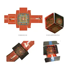 敦煌宝“藏”藻井主题里包装设计package design : 敦煌文化创意的立体里包装设计