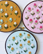 Cinder & Honey Embroiders Vibrant, Flowery Hoop Art