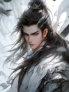 Midjourney｜松林水墨-诸葛亮鹤羽星尊-壁纸_1_萌萌的萌萌_来自小红书网页版