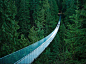 加拿大不列颠哥伦比亚省温哥华的卡普兰奴吊桥