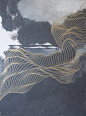 windstorm - Tracie Cheng Art : 40" x 30" 
acrylic, oil, on wood
2015 [sold]