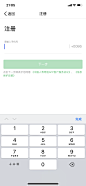 中国人寿寿险 app ui  注册 登录 忘记密码