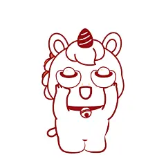 马宝宝表情包卡通插画线稿72-62