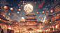 aidot23001_a_bright_moon_Brightly_lit_city_colorful_lanterns_li_987fdef1-8038-428d-9b4c-25546a7f7763