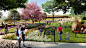 rendering of botanical garden