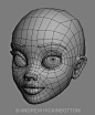 Female face topology
