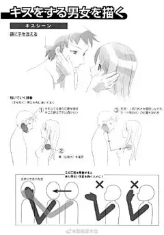 动漫人物情侣亲吻亲密动态
.
学习漫画人物插画手绘参考 ​​​​