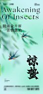 惊蛰节气海报